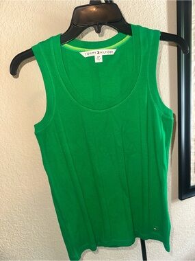 Tommy Hilfiger Bright Green Ribbed Tank